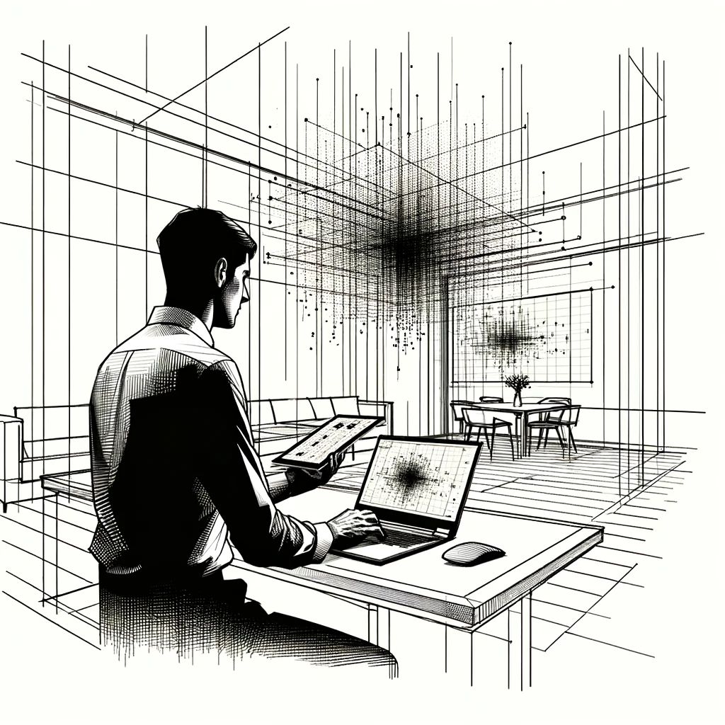 Professional working with point cloud data in Revit showing advanced 3D modeling workflows